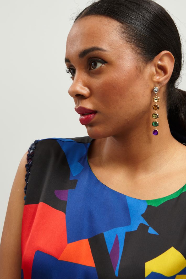 Abito lungo in raso Fashion Market