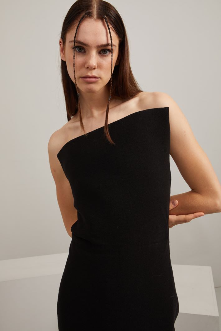 Abito asimmetrico in lana Fashion Market