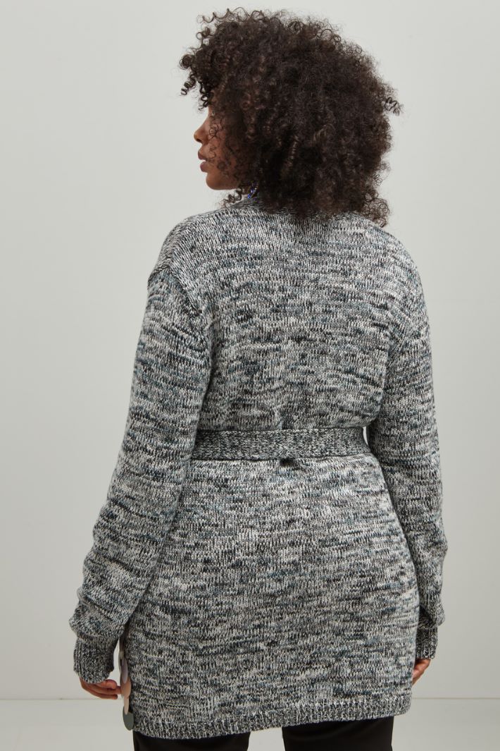 Cardigan con macro paillettes Fashion Market