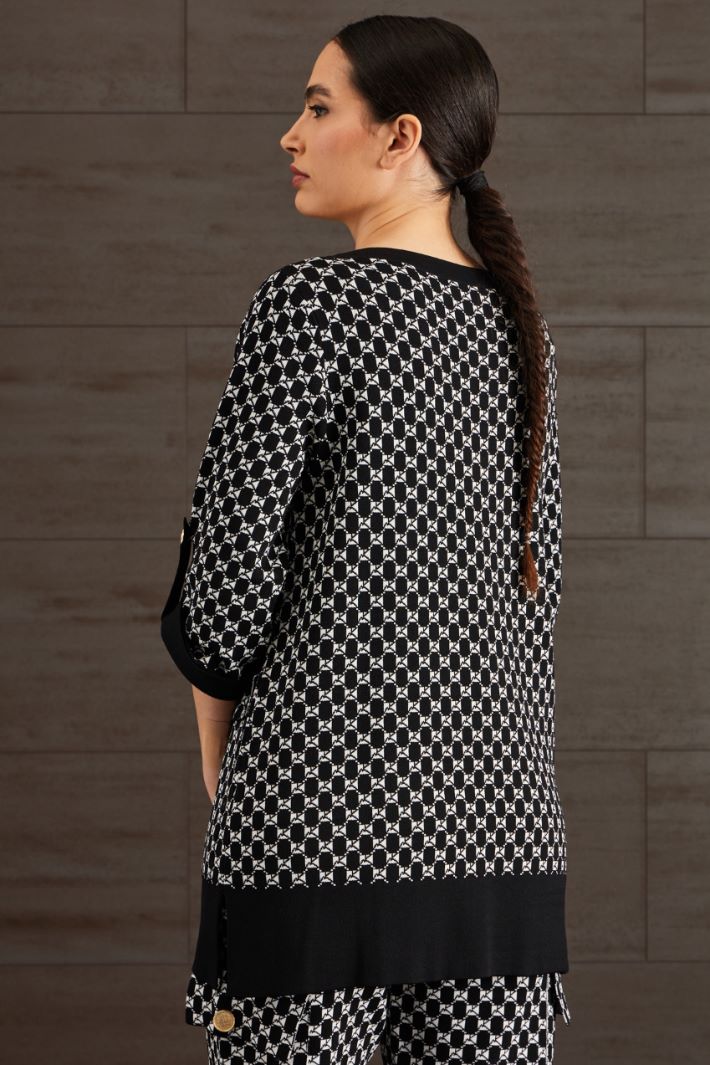 Maglia in viscosa jacquard Fashion Market