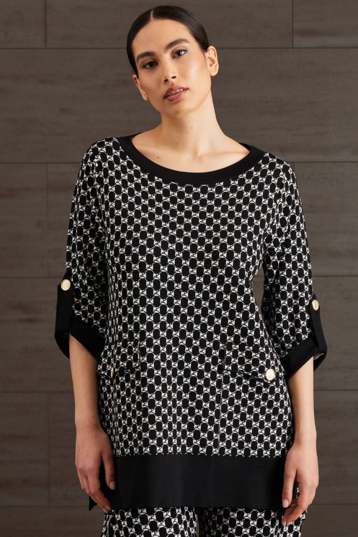 Maglia in viscosa jacquard Fashion Market