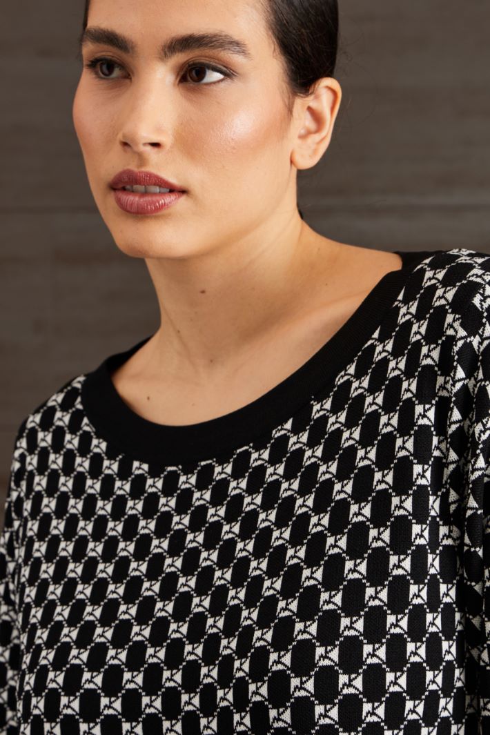 Maglia in viscosa jacquard Fashion Market