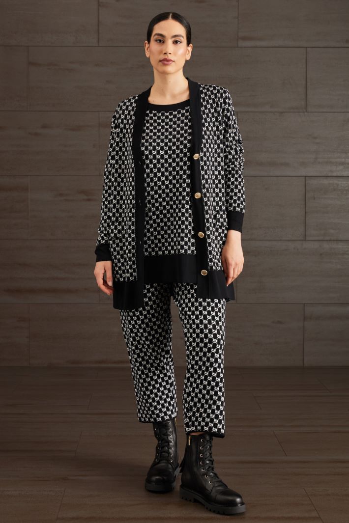 Maglia in viscosa jacquard Fashion Market