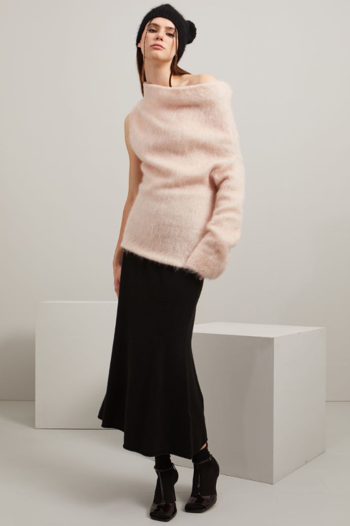 Maglia asimmetrica in mohair Fashion Market