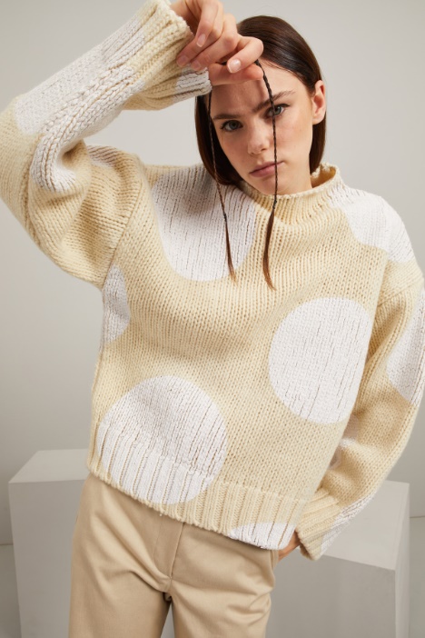 Maglia over con pois Fashion Market