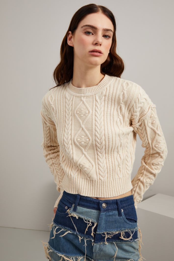 Maglia corta in cotone Fashion Market