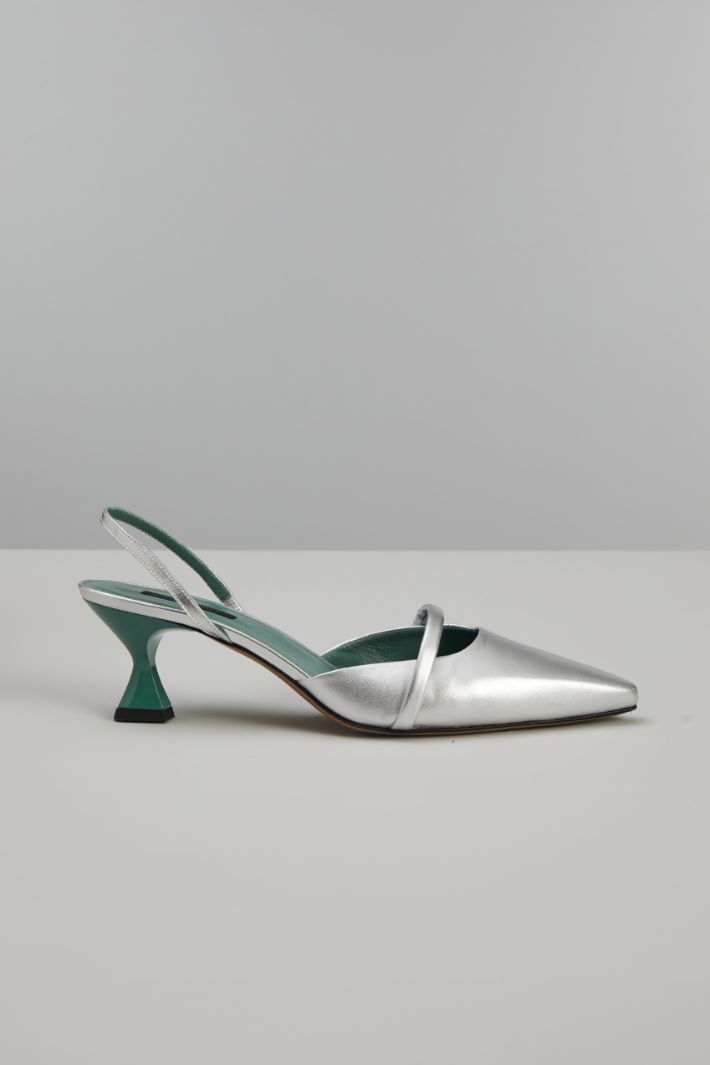 Slingback in pelle  Fashion Market
