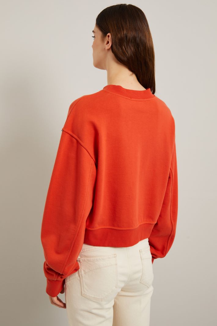 Felpa con patch Fashion Market Felpa con patch Fashion Market