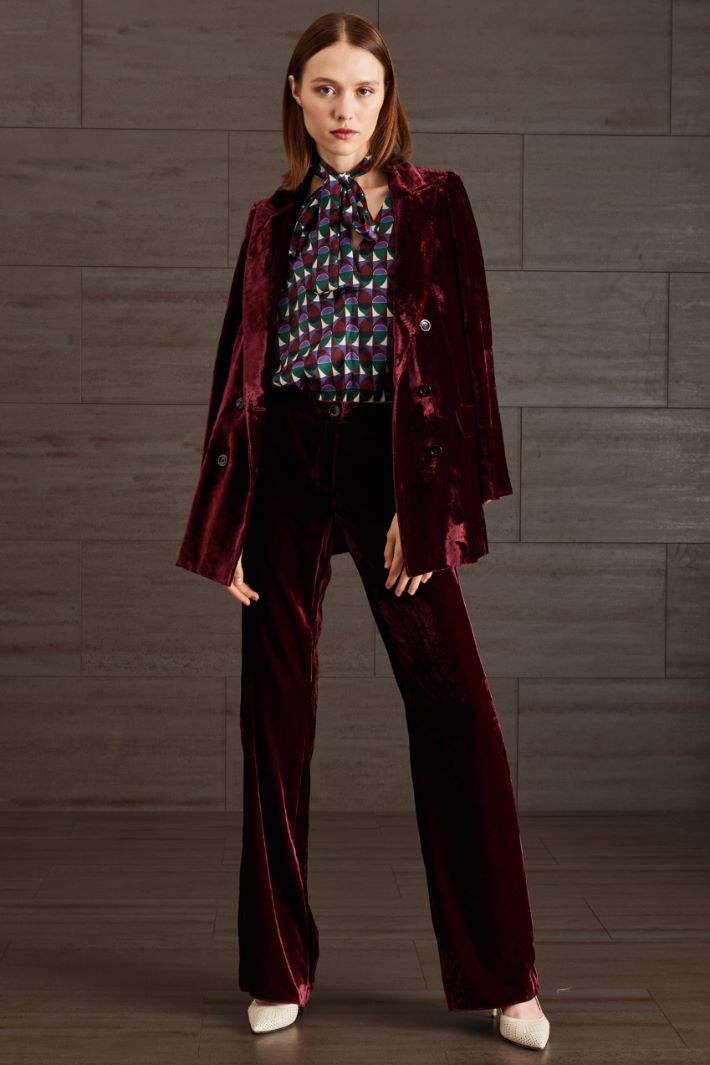 Blazer in velluto di viscosa Fashion Market Blazer in velluto di viscosa Fashion Market