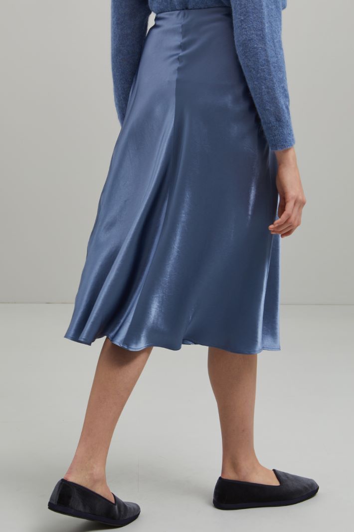 Gonna midi in raso Fashion Market