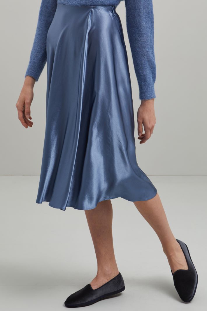 Gonna midi in raso Fashion Market