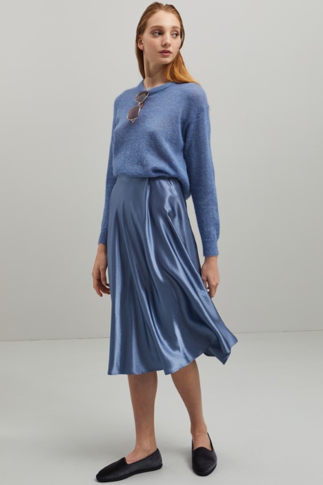 Gonna midi in raso Fashion Market