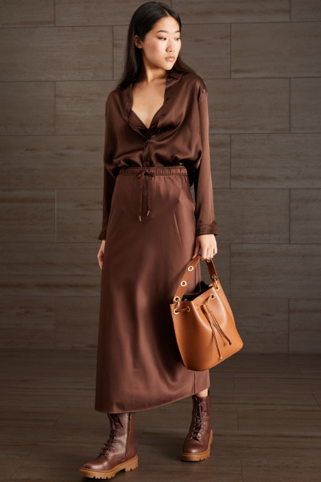 Gonna in raso con coulisse Fashion Market