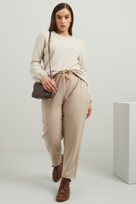 Pantaloni in tela di lana Fashion Market