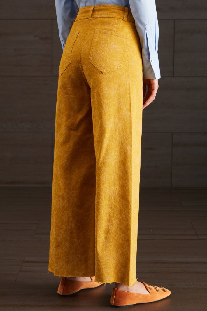 Jeans ampi in denim stampato Fashion Market