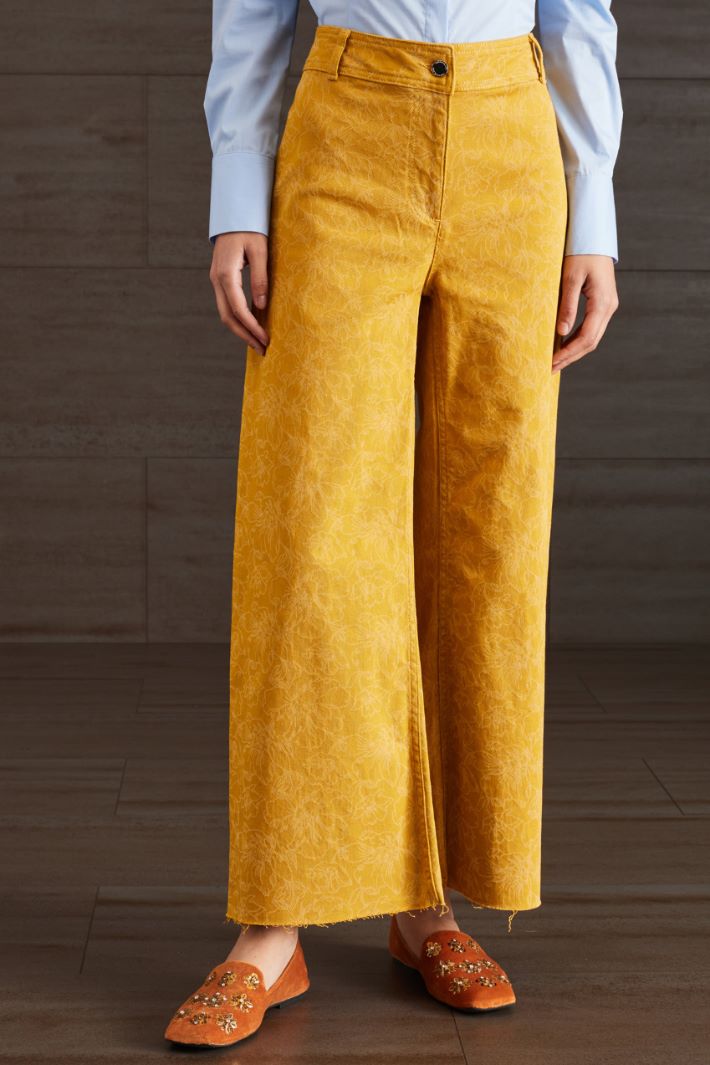 Jeans ampi in denim stampato Fashion Market