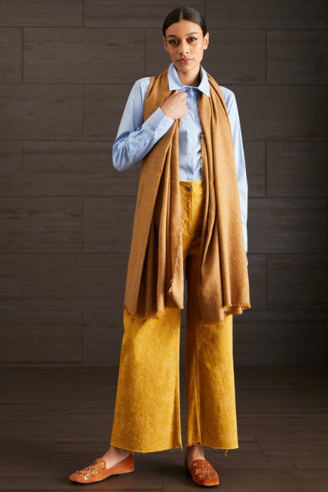 Jeans ampi in denim stampato Fashion Market