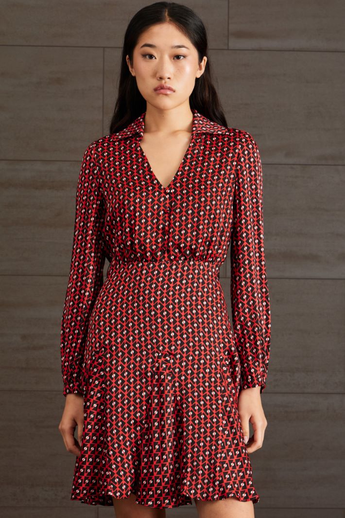 Abito in raso di pura viscosa Fashion Market