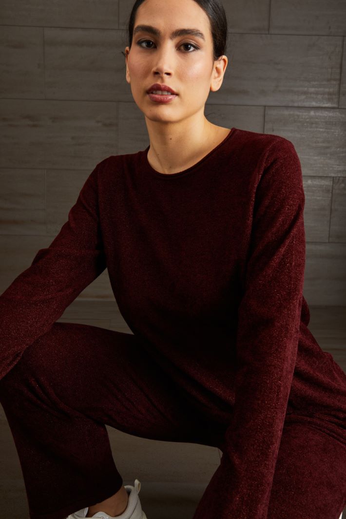 Maglia in ciniglia lamè Fashion Market