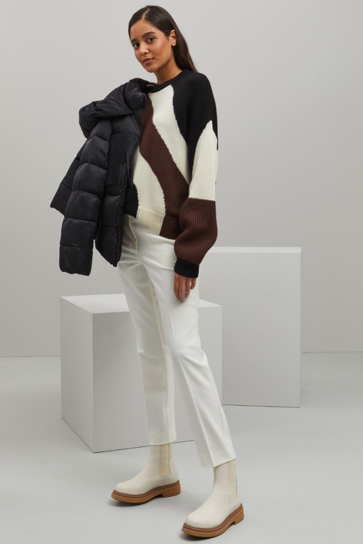 Maglia con intarsio Fashion Market