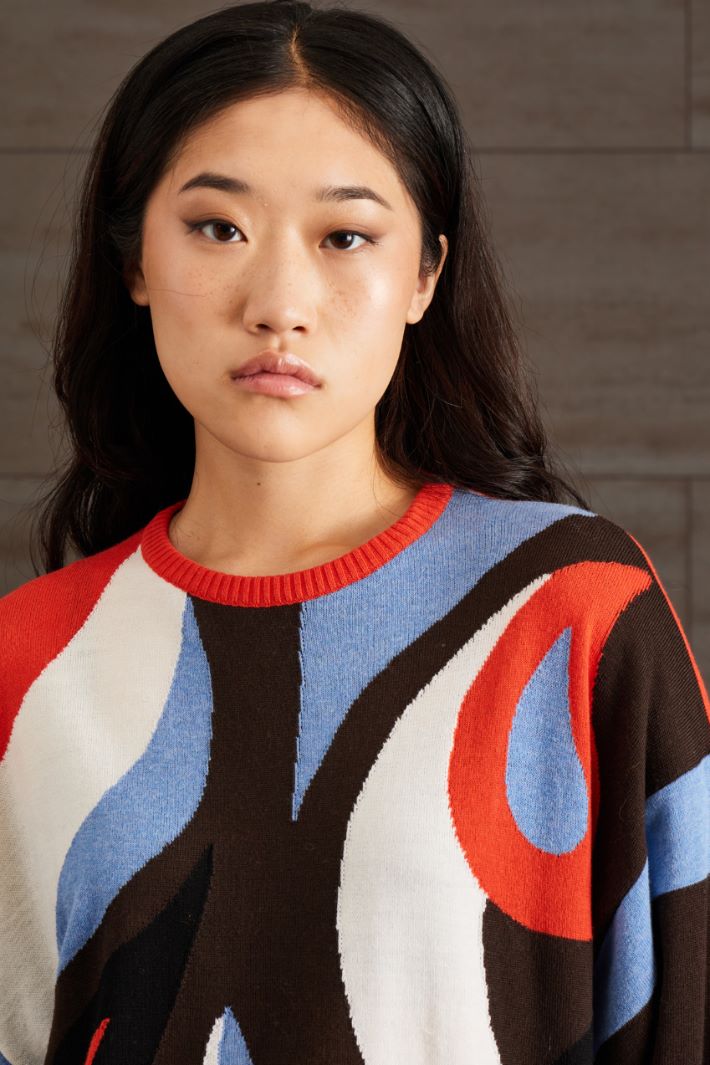 Maglia con intarsio Fashion Market