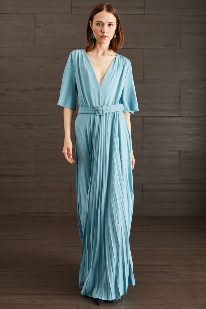 Abito lungo in jersey lamè Fashion Market