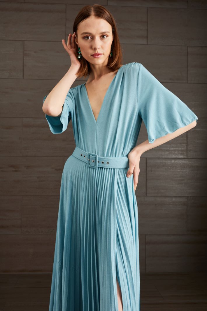 Abito lungo in jersey lamè Fashion Market