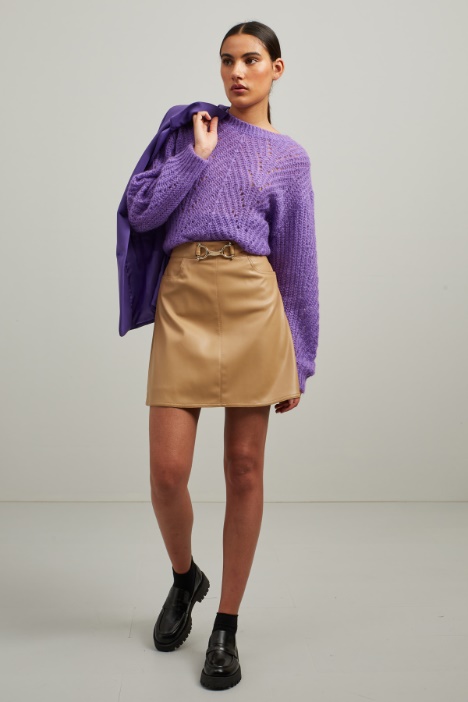 Gonna corta in similpelle  Fashion Market