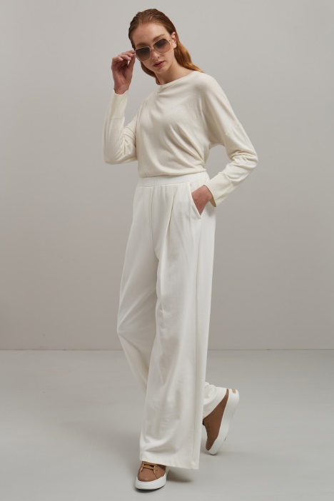 Pantaloni a palazzo in jersey Fashion Market