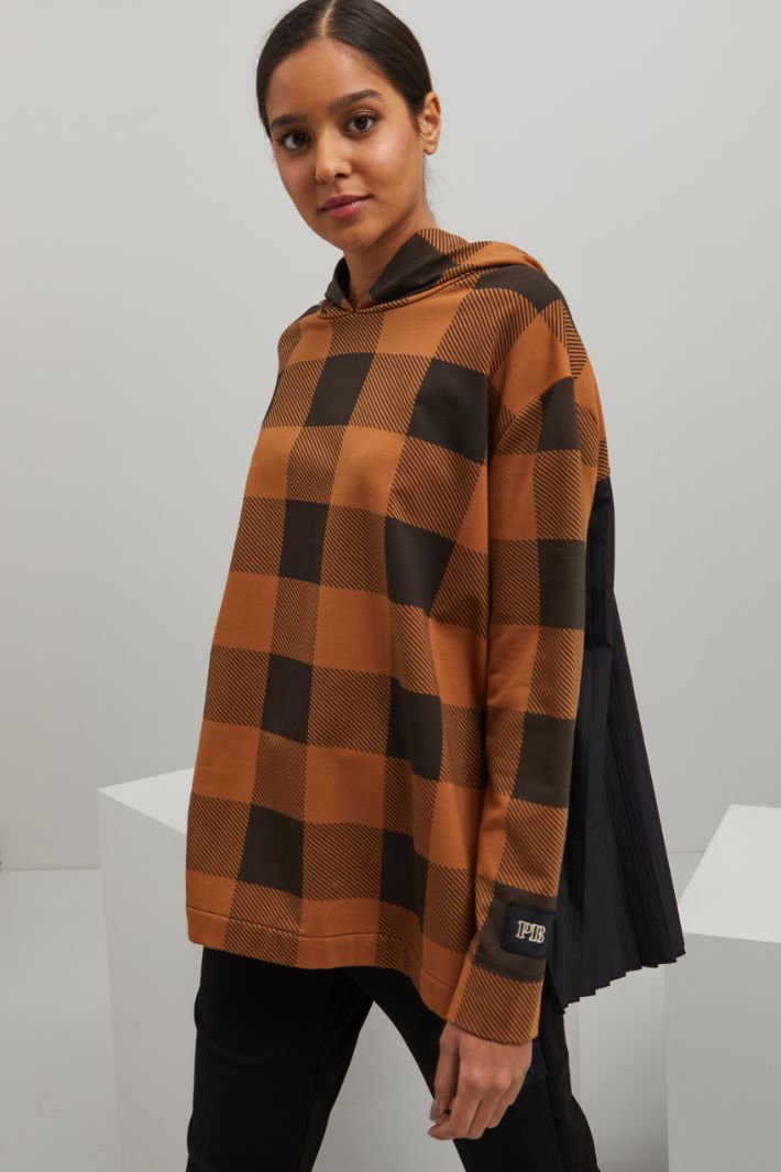 Felpa con dettagli in taffetà Fashion Market Felpa con dettagli in taffetà Fashion Market