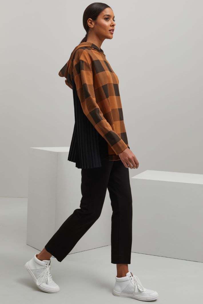 Felpa con dettagli in taffetà Fashion Market Felpa con dettagli in taffetà Fashion Market