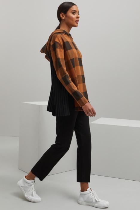 Felpa con dettagli in taffetà Fashion Market