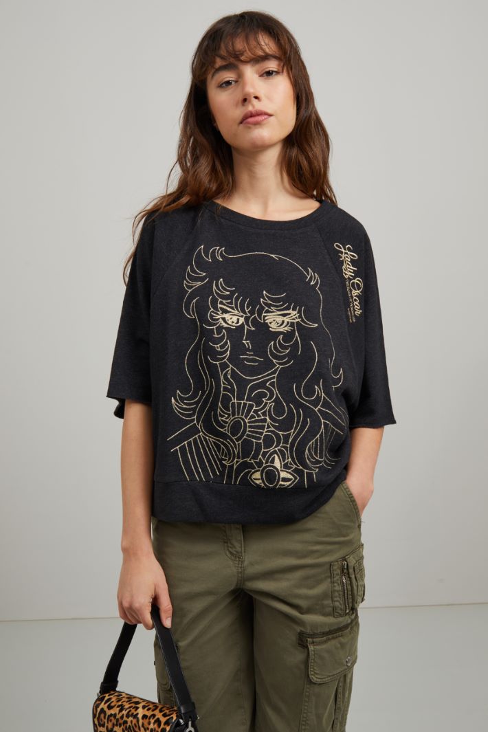 Felpa con ricamo Fashion Market Felpa con ricamo Fashion Market