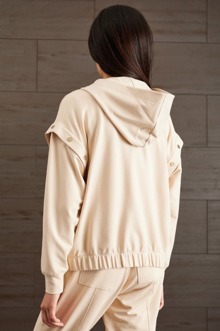 Felpa con maniche removibili Fashion Market