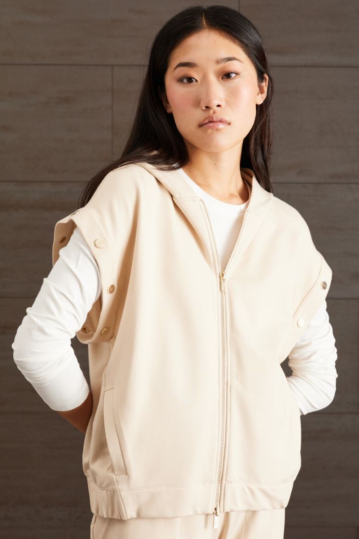 Felpa con maniche removibili Fashion Market