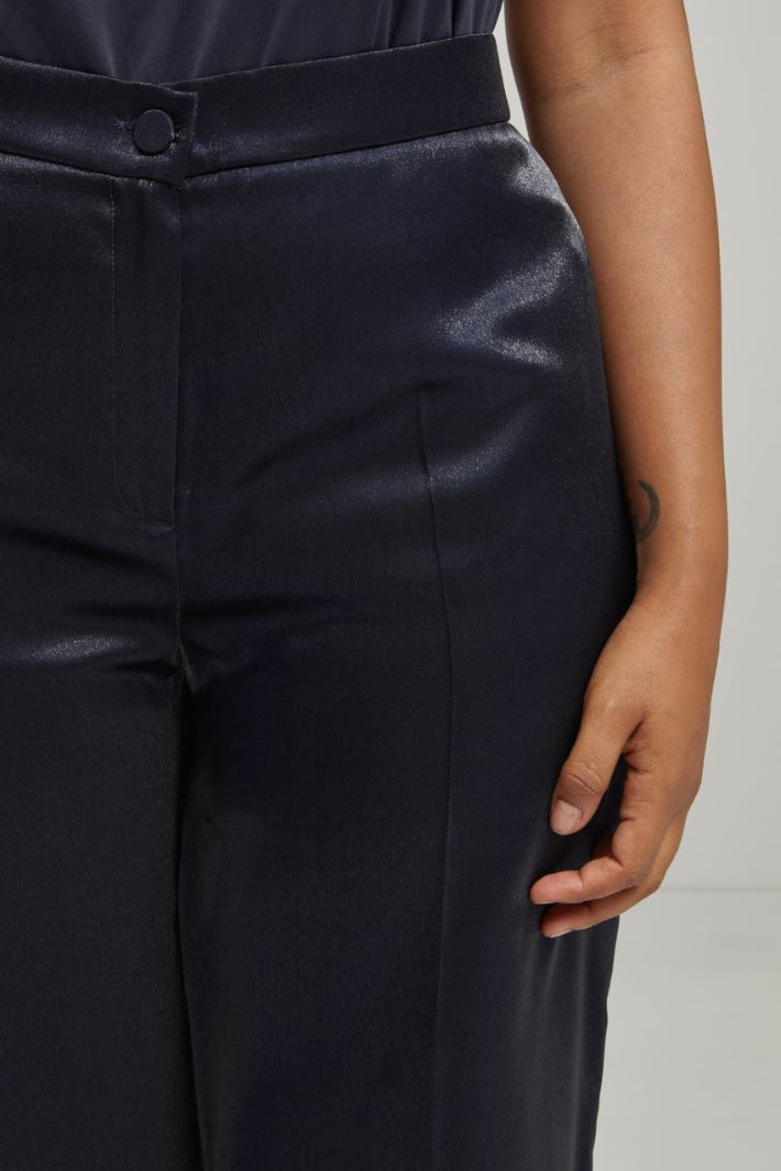 Pantaloni a palazzo in raso Fashion Market
