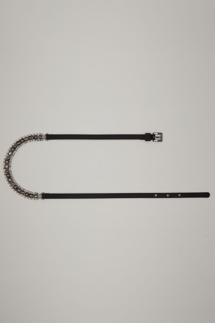 Cintura in raso e strass Fashion Market