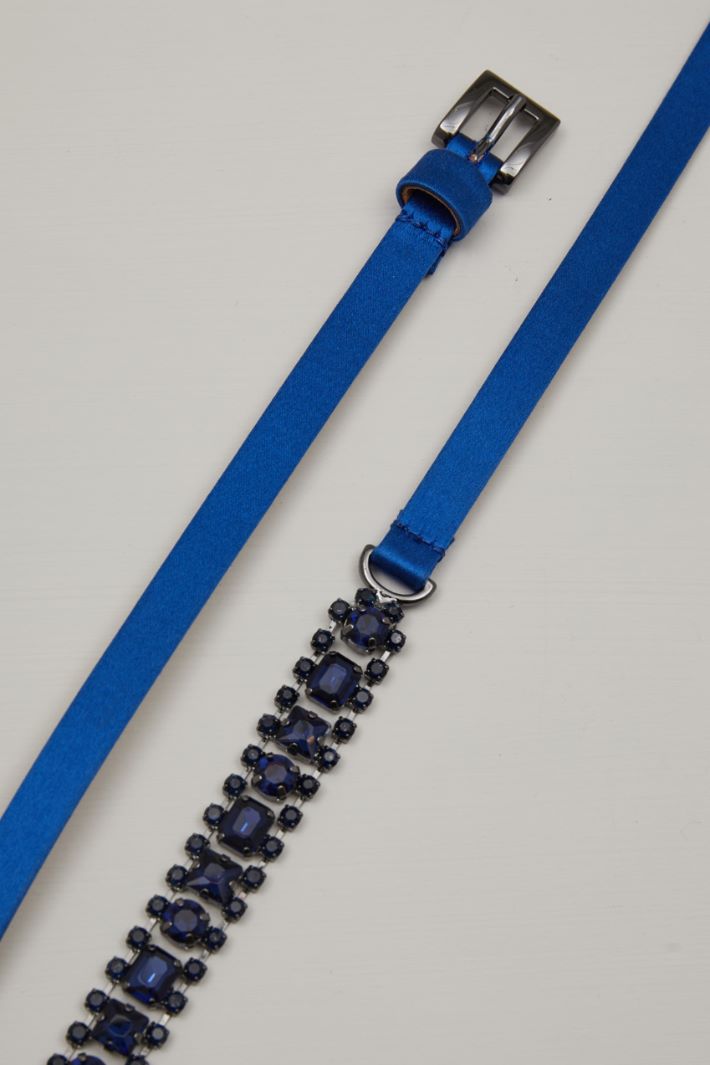 Cintura in raso e strass Fashion Market