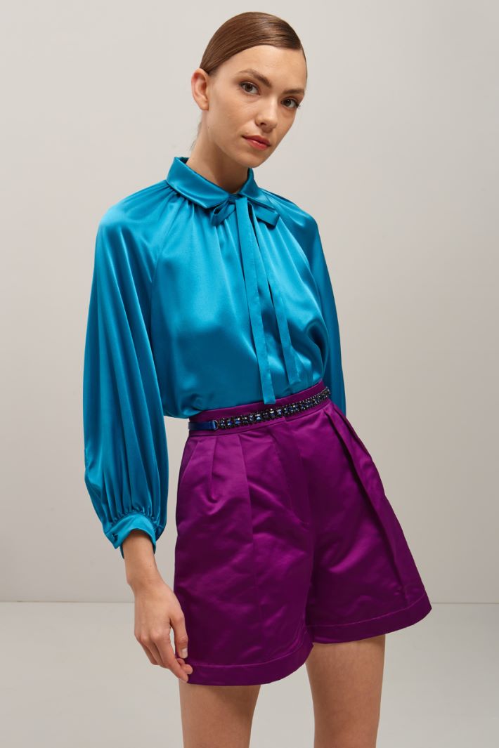 Cintura in raso e strass Fashion Market