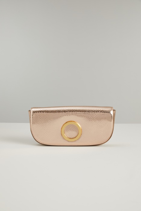 Borsa a mezzaluna laminata Fashion Market