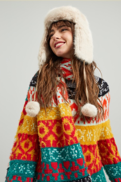 Cappello con pon pon Fashion Market