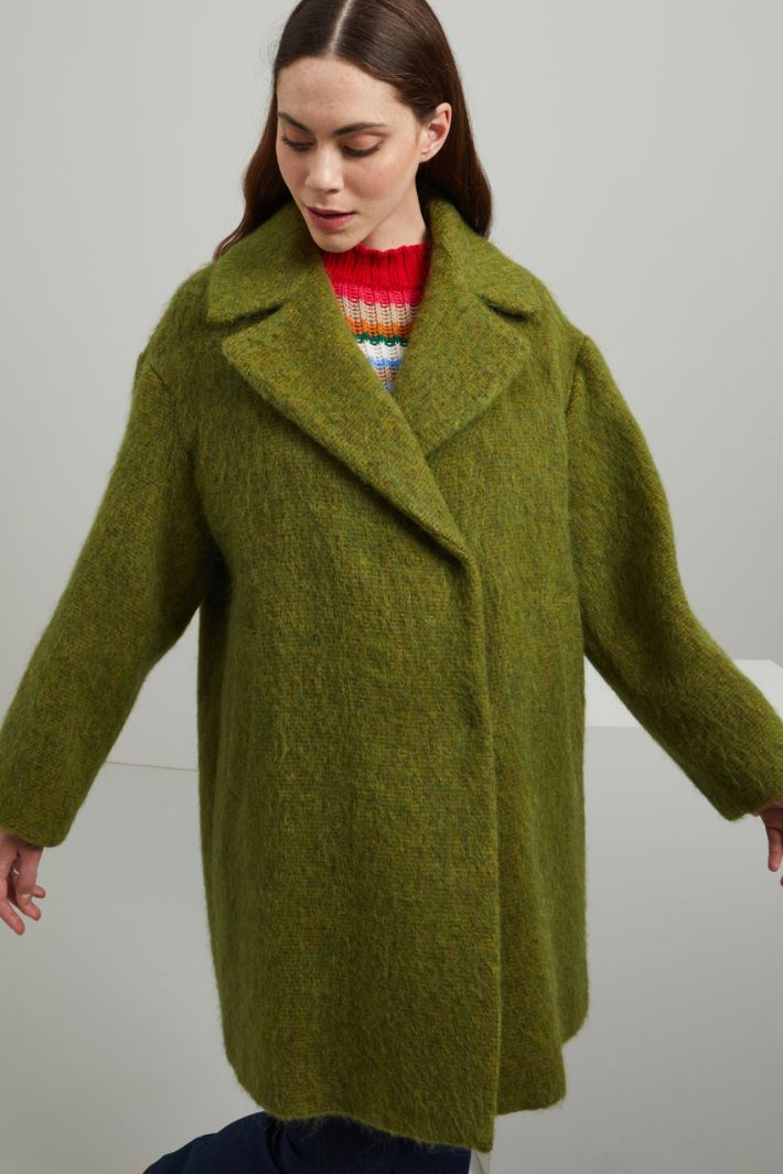 Cappotto garzato in lana Fashion Market