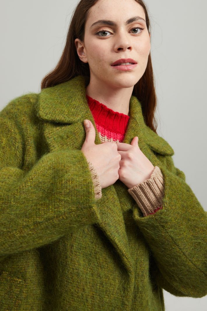 Cappotto garzato in lana Fashion Market