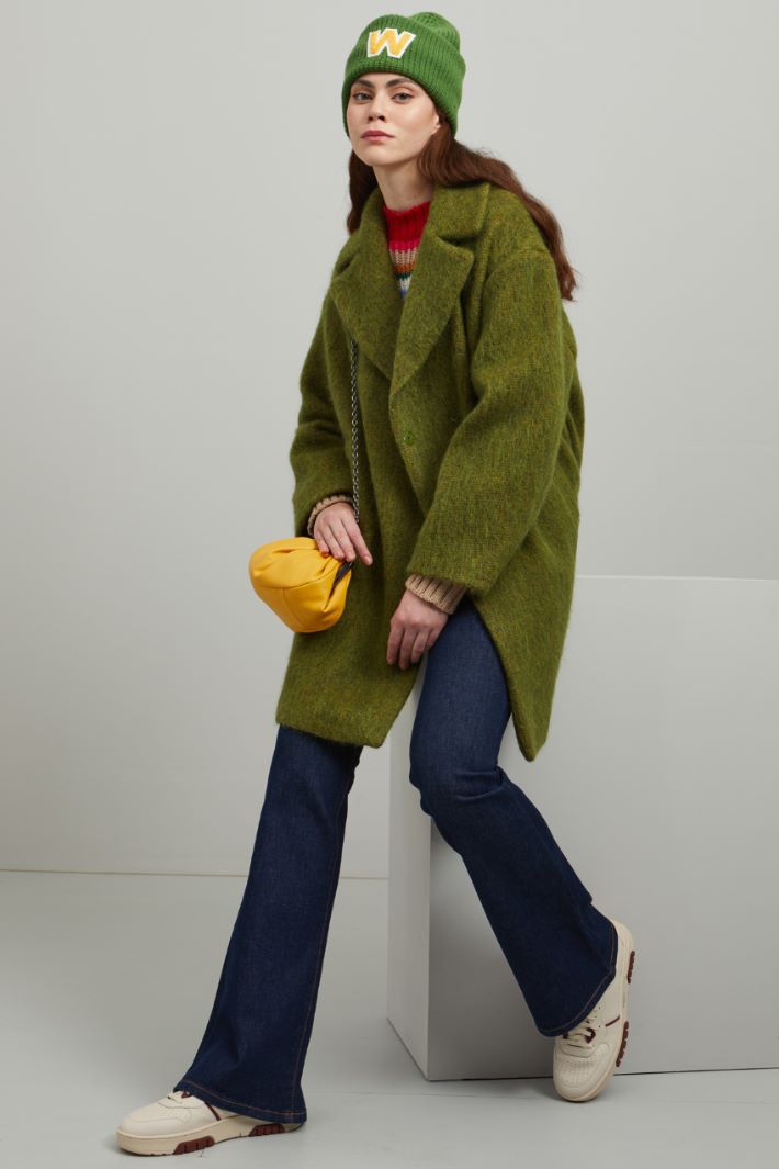 Cappotto garzato in lana Fashion Market