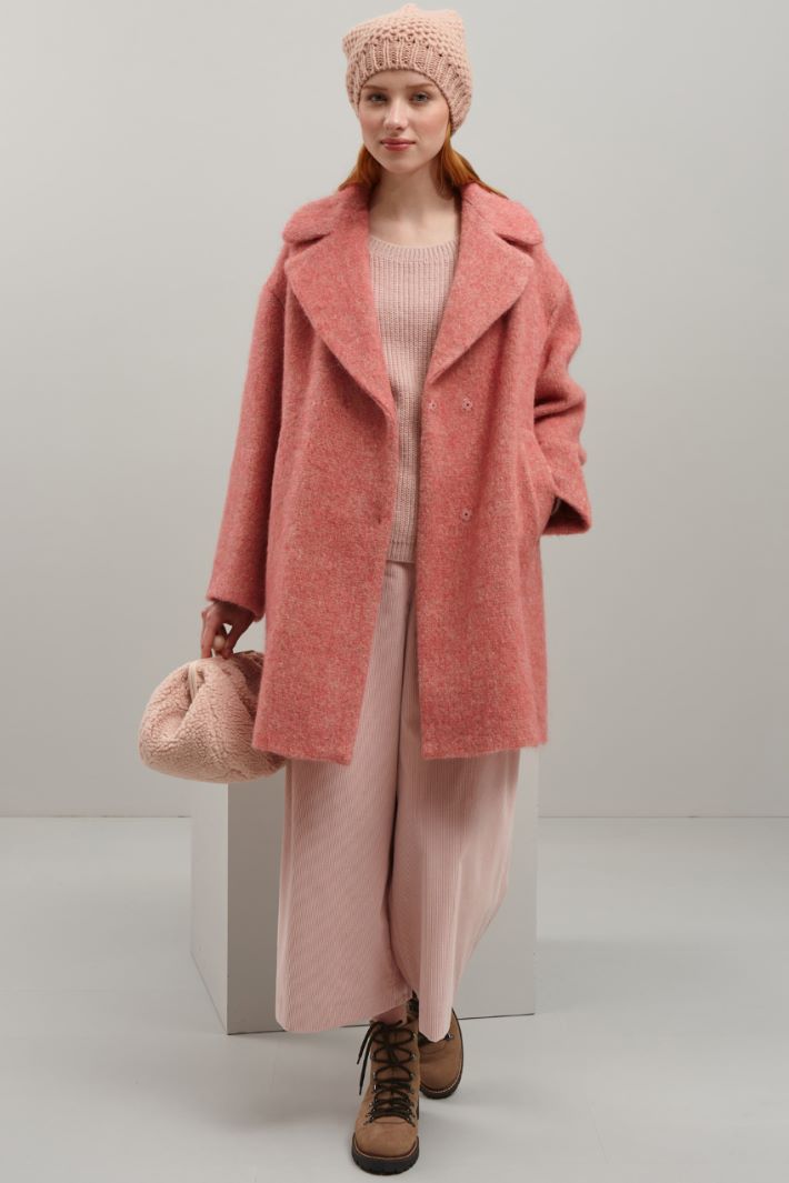 Cappotto garzato in lana Fashion Market