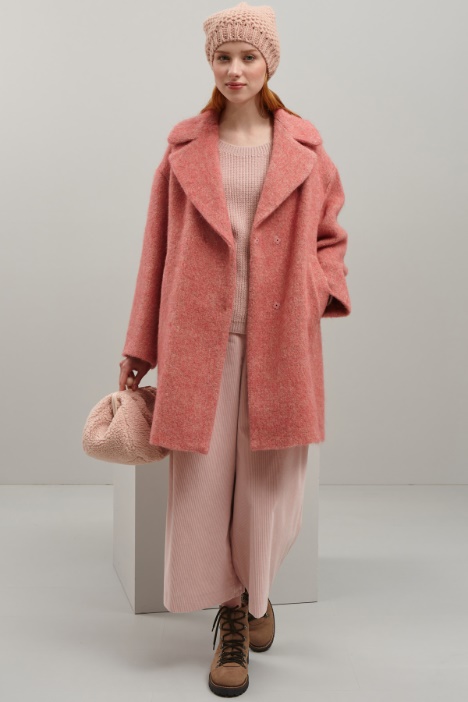 Cappotto garzato in lana Fashion Market