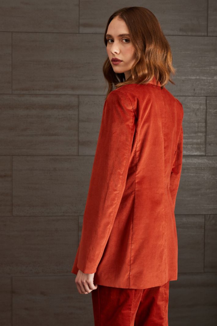 Blazer in velluto stretch Fashion Market