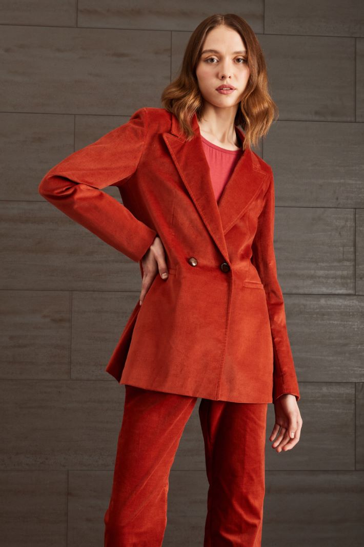 Blazer in velluto stretch Fashion Market