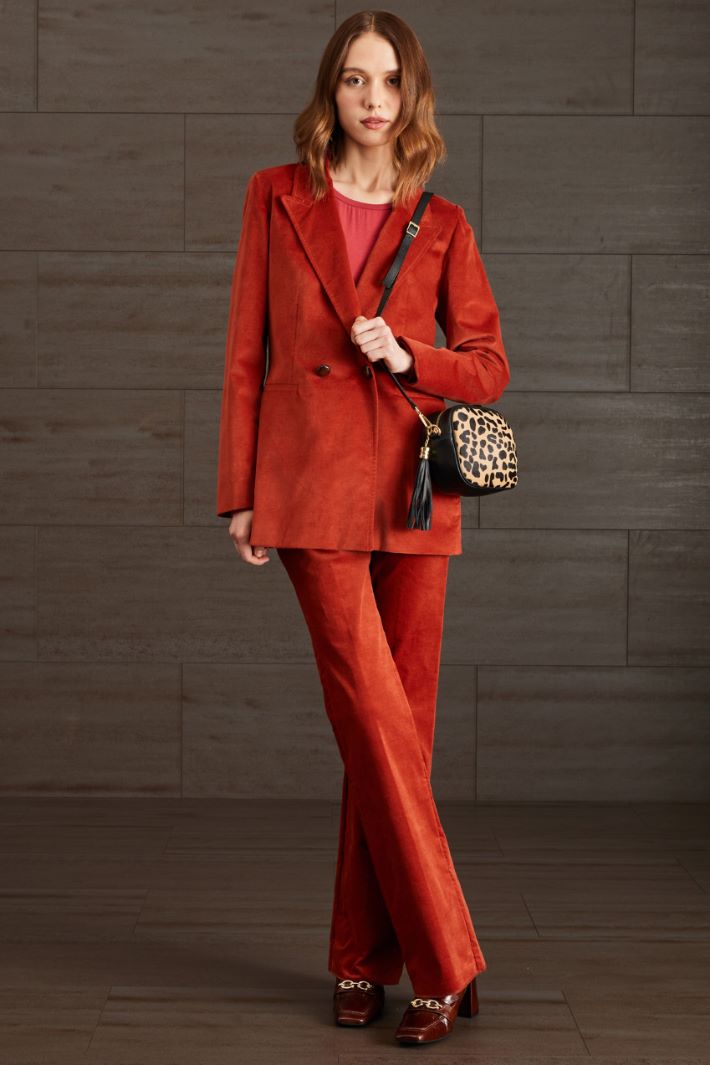 Blazer in velluto stretch Fashion Market