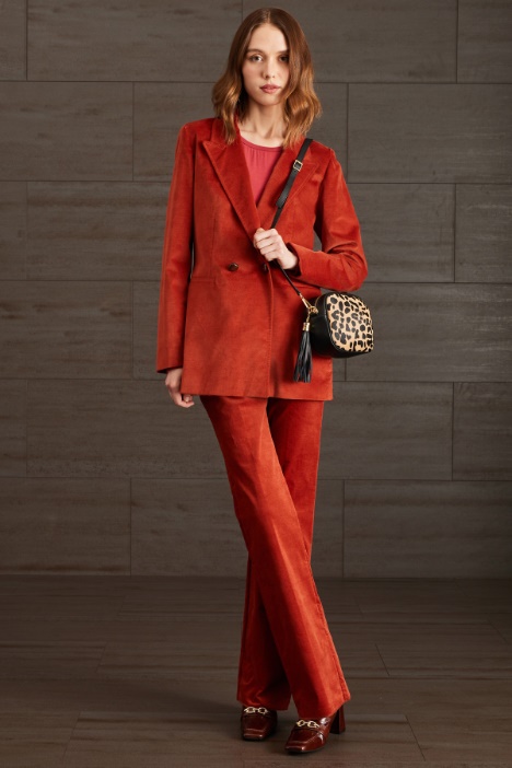 Blazer in velluto stretch Fashion Market